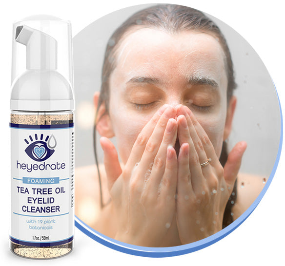Heyedrate Foaming Tea Tree Eyelid Cleanser