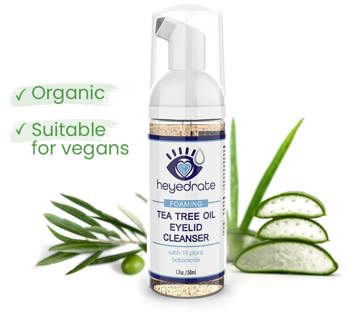 Heyedrate Foaming Tea Tree Eyelid Cleanser