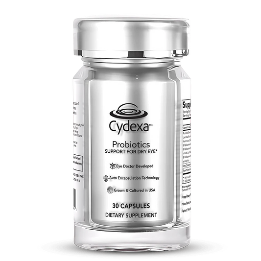 Cydexa™ Probiotics for Dry Eye Support, 30 Capsules, Eye Doctor Developed