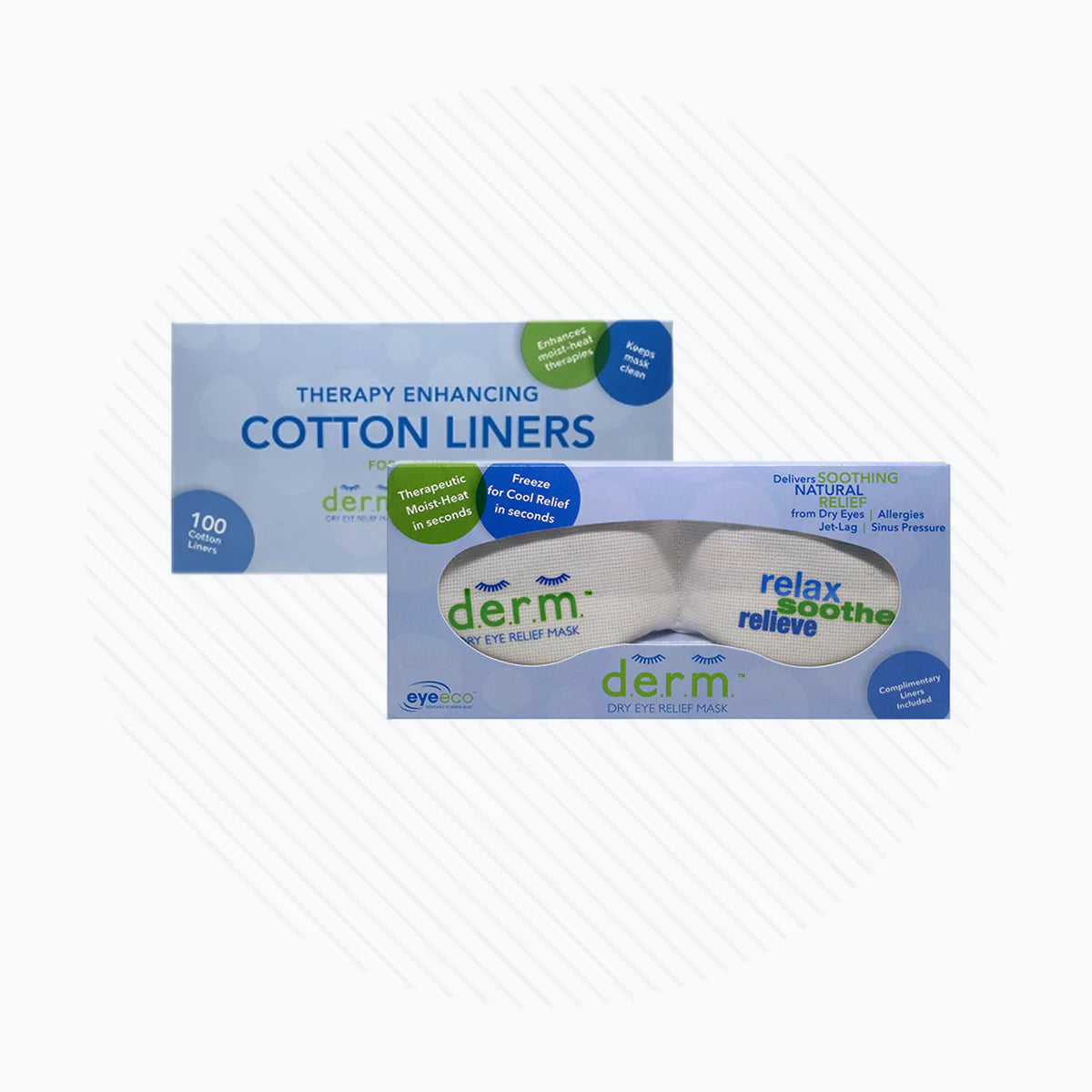 Eyeeco D.E.R.M Mask with 100 Cotton Liners